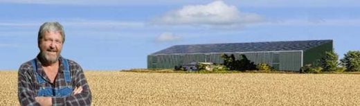 Energie Renouvelable - Volti - hangar agricole et panneaux solaires