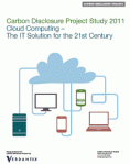 Carbon Disclosure Project - CDP - rapport cloud computing - verdantix - 2011 - couverture