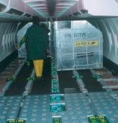 Europe Airpost - intérieur d'un avion cargo