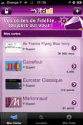 Dématérialisation - application iPhone - Fidall - dématérialisation de carte de fidélité