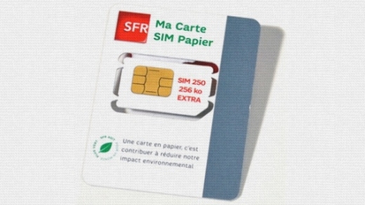 Téléphonie - SFR - Oberthur - carte SIM papier