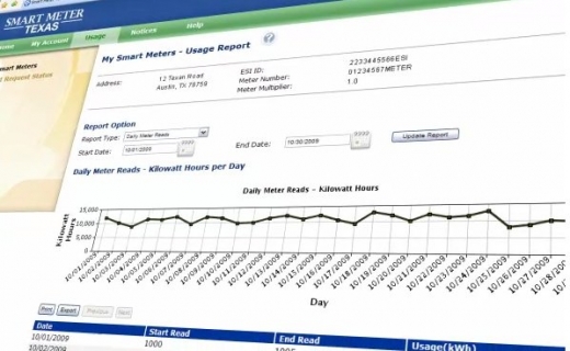 Smart Meter - SmartMeter Texas - interface web