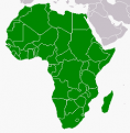 generique - carte - afrique - verte