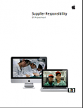 Apple - Rapport RSE fournisseurs - Suppliers CSR Report - cover PDF
