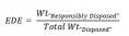 DEEE - indicateur - Electronics Disposal Efficiency (EDE) - formule