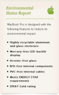 Apple - MacBook Pro 17 pouces - Epeat Gold