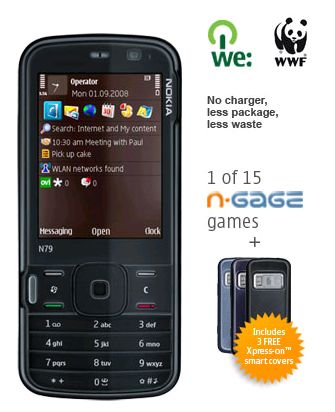 Nokia - N79 Eco - téléphone vendu sans chargeur