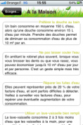 iEcolo - application iPhone - capture d'écran écogestes - small
