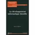 Livre - Lavoisier - Félix Guillemot - Le développement informatique durable