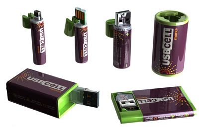 USBCell : des piles rechargeables sur port USB - Green IT