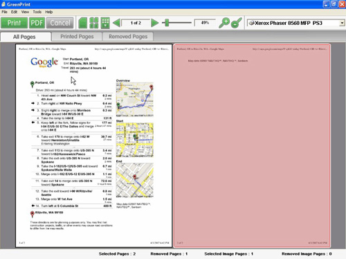 Capture d'écran de Green Print - cliquez pour agrandir