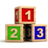 3 cubes en bois
