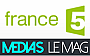 Logo France 5 - Media le mag