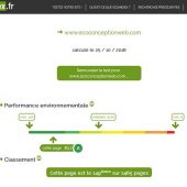 Page de résultat de EcoIndex.fr