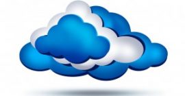 Cloud computing - illustration type clip-art