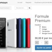 Fairphone 2 à la location sur le site Commown - capture écran