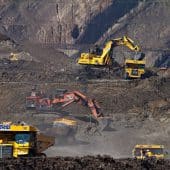 sac à dos écologique - photos d'une mine à ciel ouvert