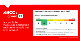 Déclaration / étiquette environnementale pour site web - AACC - Green IT