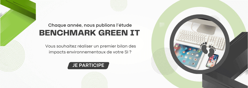 Banner inscription Benchmark Green IT