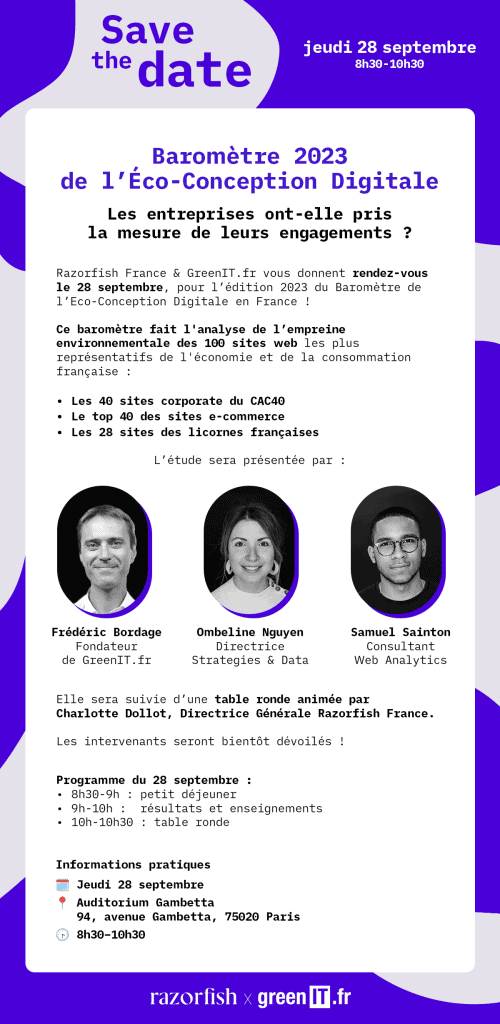 Baromètre écoconception digitale, 2023, deuxième édition