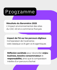 Baromètre de l'écoconception digitale - 2025 - programme